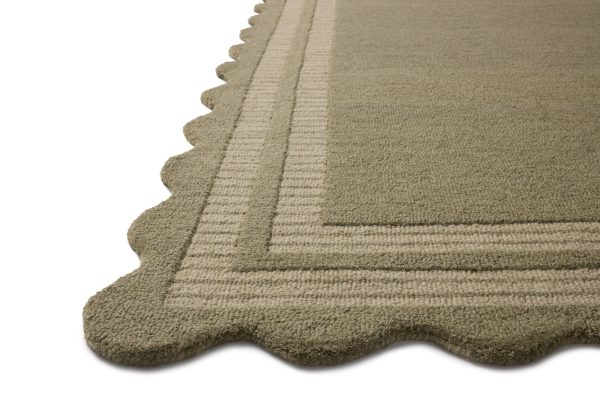 Chris Loves Julia x Loloi Scottie SCO-01 Olive Pebble Transitional Hand Tufted Rug Online