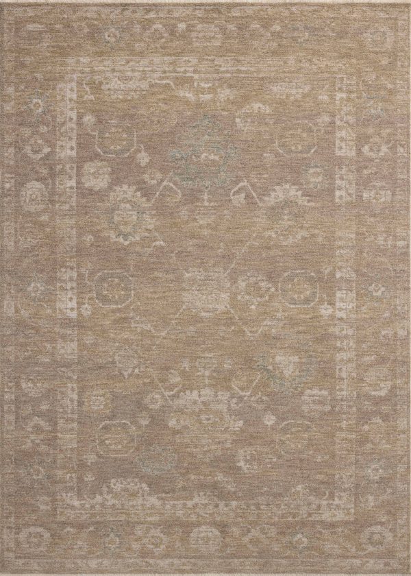 Chris Loves Julia x Loloi Louisa LOI-04 Taupe Gold Traditional Power Loomed Rug Online Hot Sale