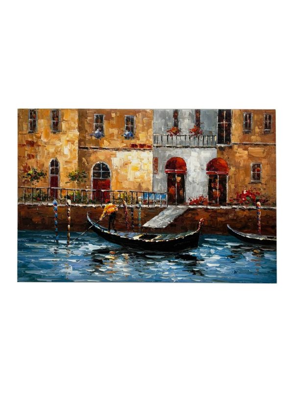 Eclectic Home Oil Painting Venice Multi  Decor  Furniture Sale