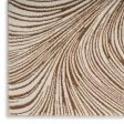 DKNY Central Park West CEP02 Beige Brown Contemporary Power-loomed Rug on Sale