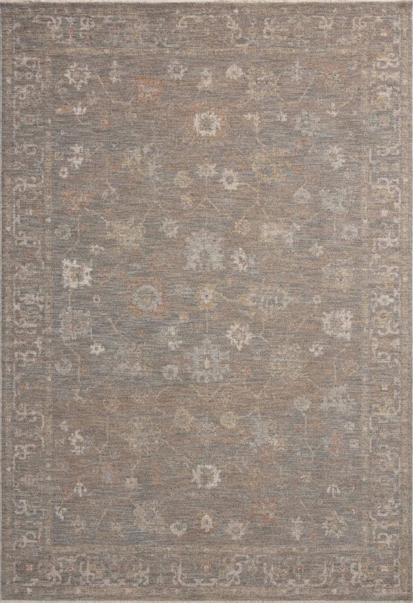 Chris Loves Julia x Loloi Louisa LOI-01 Stone Multi Traditional Power Loomed Rug Hot on Sale