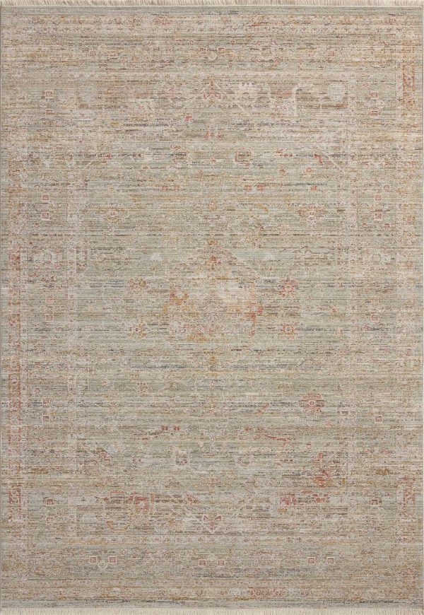 Chris Loves Julia x Loloi Ida IDA-05 Spa Sunrise Traditional Power Loomed Rug Online Hot Sale