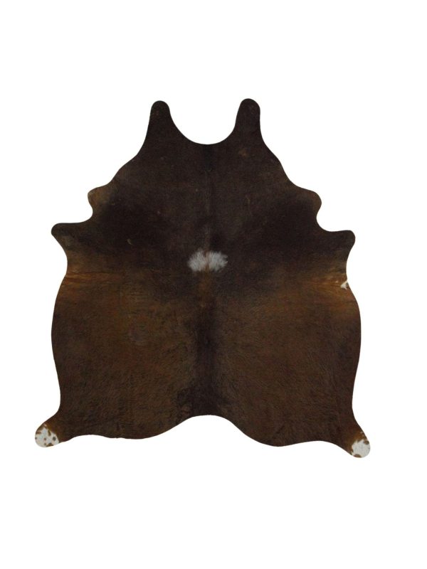 Artisan Claire  Black Black Hair on Hide Cowhide Shape Rug Discount