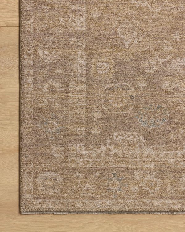 Chris Loves Julia x Loloi Louisa LOI-04 Taupe Gold Traditional Power Loomed Rug Online Hot Sale