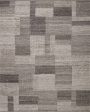 Loloi Manfred MAN-01 Charcoal Dove Contemporary Hand Knotted Rug Hot on Sale