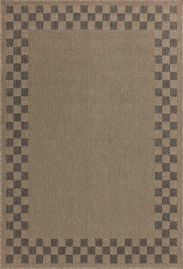 Chris Loves Julia x Loloi Providence PRC-01 Natural Charcoal Indoor Outdoor Power Loomed Rug Discount