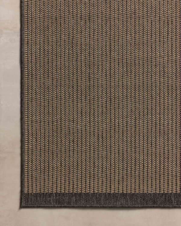 Chris Loves Julia x Loloi Providence PRC-03 Wheat Charcoal Indoor Outdoor Power Loomed Rug Online now