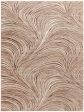 DKNY Central Park West CEP02 Beige Brown Contemporary Power-loomed Rug on Sale