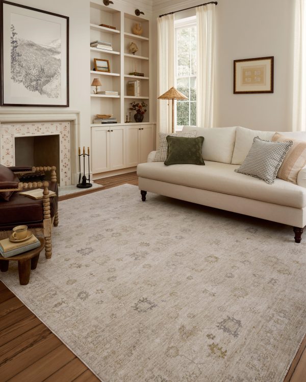 Chris Loves Julia x Loloi Louisa LOI-01 Oatmeal Stone Traditional Power Loomed Rug Hot on Sale