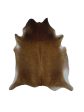 Artisan Claire  Espresso Ivory Hair on Hide Cowhide Shape Rug Discount