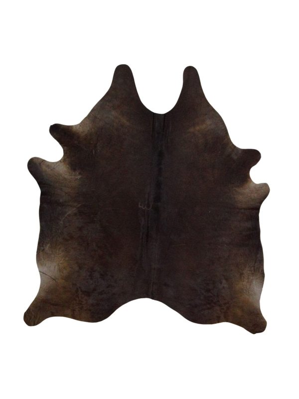 Artisan Claire  Chocolate Ivory Hair on Hide Cowhide Shape Rug Online now