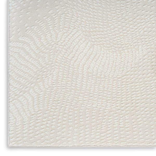 DKNY Central Park West CEP01 Ivory Contemporary Power-loomed Rug For Sale