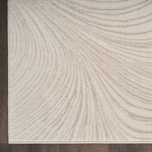 DKNY Central Park West CEP02 Beige Contemporary Power-loomed Rug For Cheap