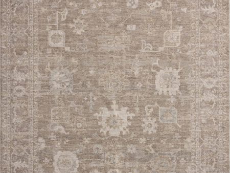 Chris Loves Julia x Loloi Louisa LOI-03 Taupe Ivory Traditional Power Loomed Rug Online Hot Sale