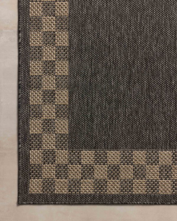 Chris Loves Julia x Loloi Providence PRC-01 Charcoal Natural Indoor Outdoor Power Loomed Rug Hot on Sale