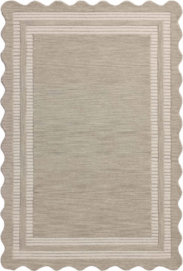 Chris Loves Julia x Loloi Scottie SCO-01 Fog Ivory Transitional Hand Tufted Rug on Sale