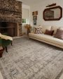 Chris Loves Julia x Loloi Ida IDA-06 Slate Natural Traditional Power Loomed Rug Supply