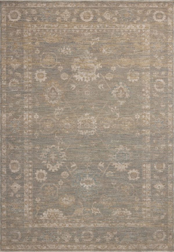 Chris Loves Julia x Loloi Louisa LOI-04 Lagoon Ivory Traditional Power Loomed Rug Online Hot Sale