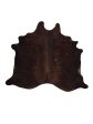 Artisan Claire  Espresso Chocolate Hair on Hide Cowhide Shape Rug Sale