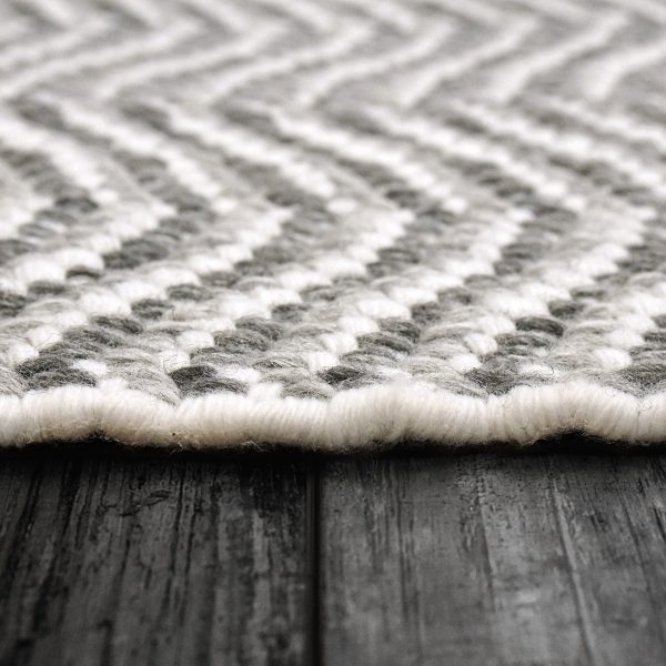 Dynamic Rugs Allegra 2986 Grey White   Modern Handmade Rug Online