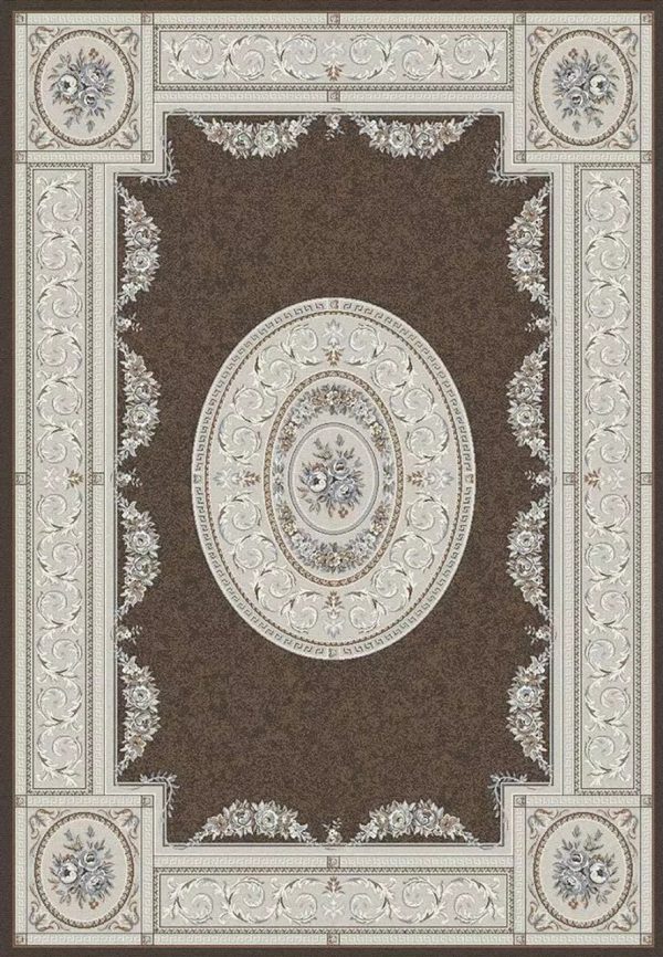 Dynamic Rugs Ancient Garden 57226 Brown Cream  Traditional Machine-Made Rug Online