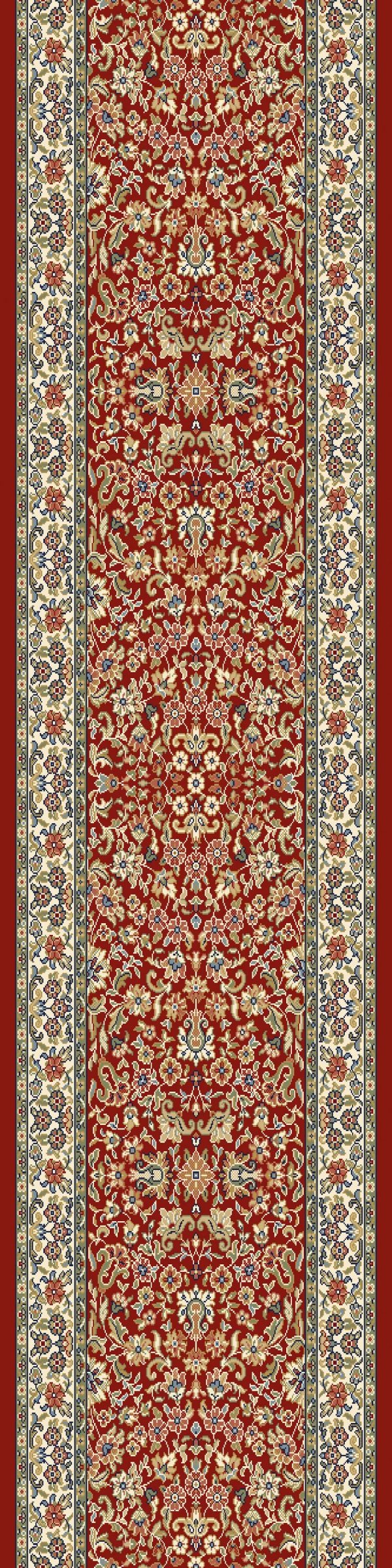 Dynamic Rugs Ancient Garden 57078 Red Ivory  Traditional Machine-Made Rug on Sale