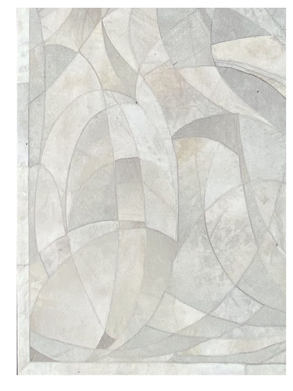 Artisan Olivia  White Ivory Modern Crafted Rug Sale