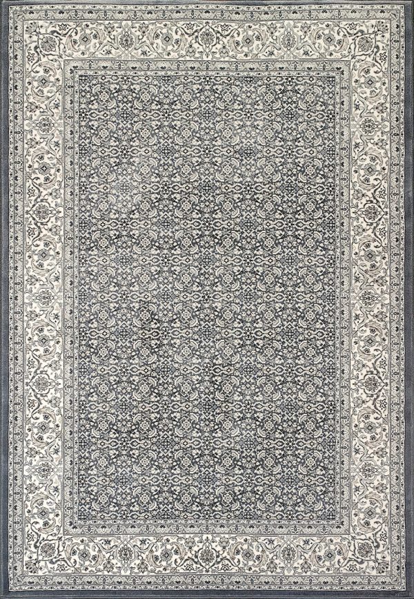 Dynamic Rugs Ancient Garden 57011 Grey Cream  Traditional Machine-Made Rug Fashion