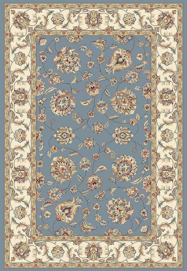 Dynamic Rugs Ancient Garden 57365 Light Blue Ivory  Traditional Machine-Made Rug Hot on Sale