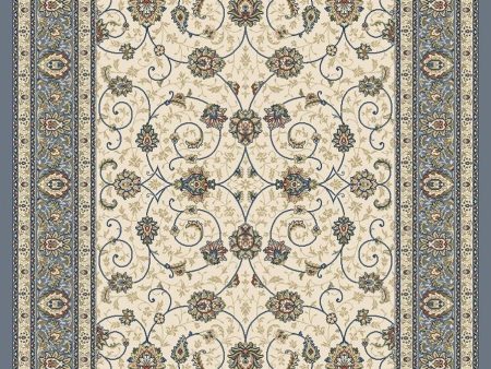 Dynamic Rugs Ancient Garden 57120 Beige Light Blue  Traditional Machine-Made Rug Supply