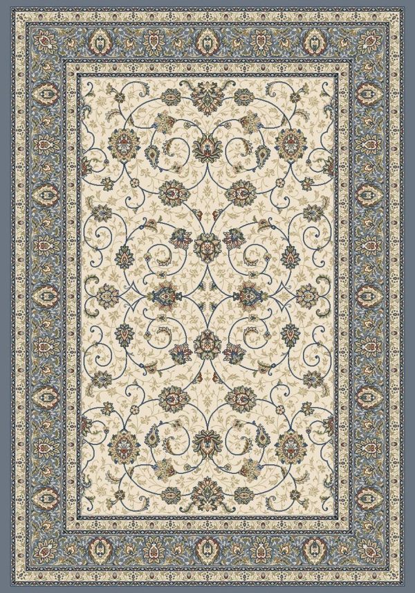 Dynamic Rugs Ancient Garden 57120 Beige Light Blue  Traditional Machine-Made Rug Supply