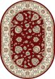 Dynamic Rugs Ancient Garden 57365 Red Ivory  Traditional Machine-Made Rug For Discount