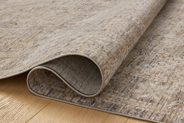 Chris Loves Julia x Loloi Ida IDA-01 Taupe Multi Traditional Power Loomed Rug For Cheap