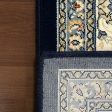 Dynamic Rugs Ancient Garden 57120 Blue Ivory  Traditional Machine-Made Rug Sale