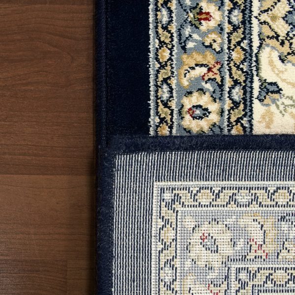 Dynamic Rugs Ancient Garden 57120 Blue Ivory  Traditional Machine-Made Rug Sale