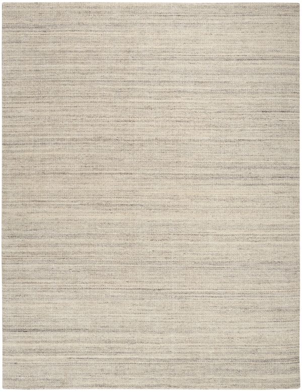 Calvin Klein CK040 Abrash ABA01 Grey Contemporary Hand Knotted Rug Cheap