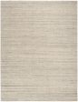 Calvin Klein CK040 Abrash ABA01 Grey Contemporary Hand Knotted Rug Cheap