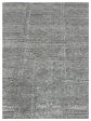 Artisan Harmony  Grey Grey Contemporary Knotted Rug For Sale