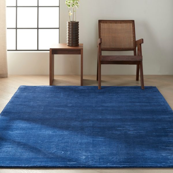 Calvin Klein Home Lunar LUN1 Klein Blue Contemporary Woven Rug Hot on Sale