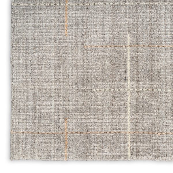 Calvin Klein CK041 Architectura ACT01 Grey Contemporary Hand Woven Rug Online Sale