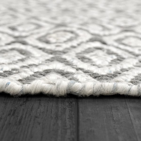 Dynamic Rugs Allegra 2987 Grey Ivory Denim   Modern Handmade Rug Supply