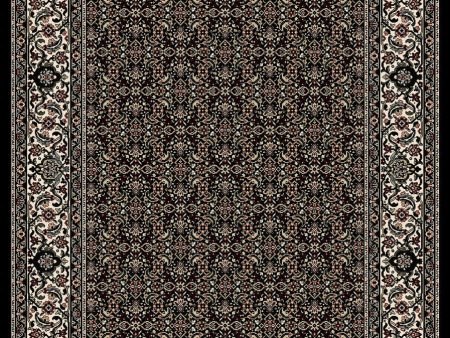 Dynamic Rugs Ancient Garden 57011 Black Ivory  Traditional Machine-Made Rug Hot on Sale