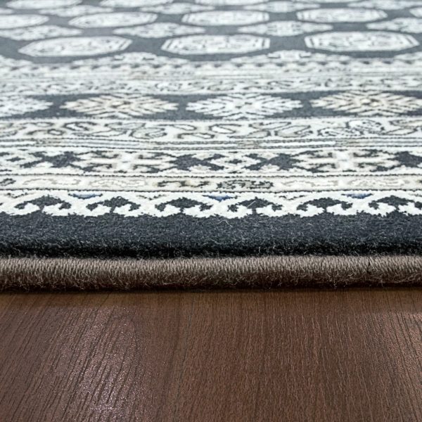 Dynamic Rugs Ancient Garden 57102 Charcoal Silver  Traditional Machine-Made Rug Hot on Sale