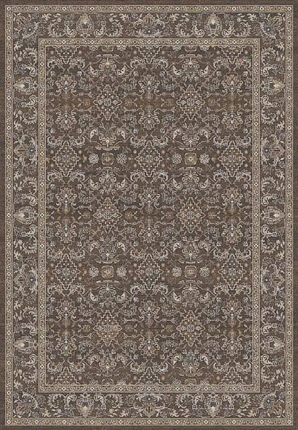 Dynamic Rugs Ancient Garden 57276 Dark Brown Beige Blue  Traditional Machine-Made Rug For Cheap