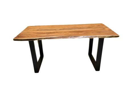 Eclectic Home Dining Table Live Edge Wood  Rectangle Dining Table Furniture Discount