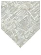 Artisan Olivia  White Ivory Modern Crafted Rug For Sale