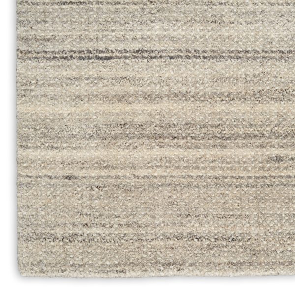 Calvin Klein CK040 Abrash ABA01 Grey Contemporary Hand Knotted Rug Cheap