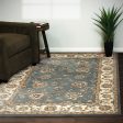 Dynamic Rugs Ancient Garden 57365 Light Blue Ivory  Traditional Machine-Made Rug Hot on Sale