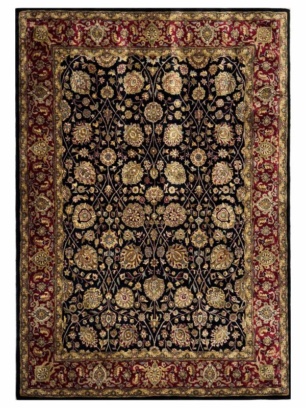 Artisan Zorina  Black Red Traditional Tufted Rug Online