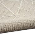 Calvin Klein CK044 Wander WND01 Taupe Contemporary Hand Woven Rug For Sale